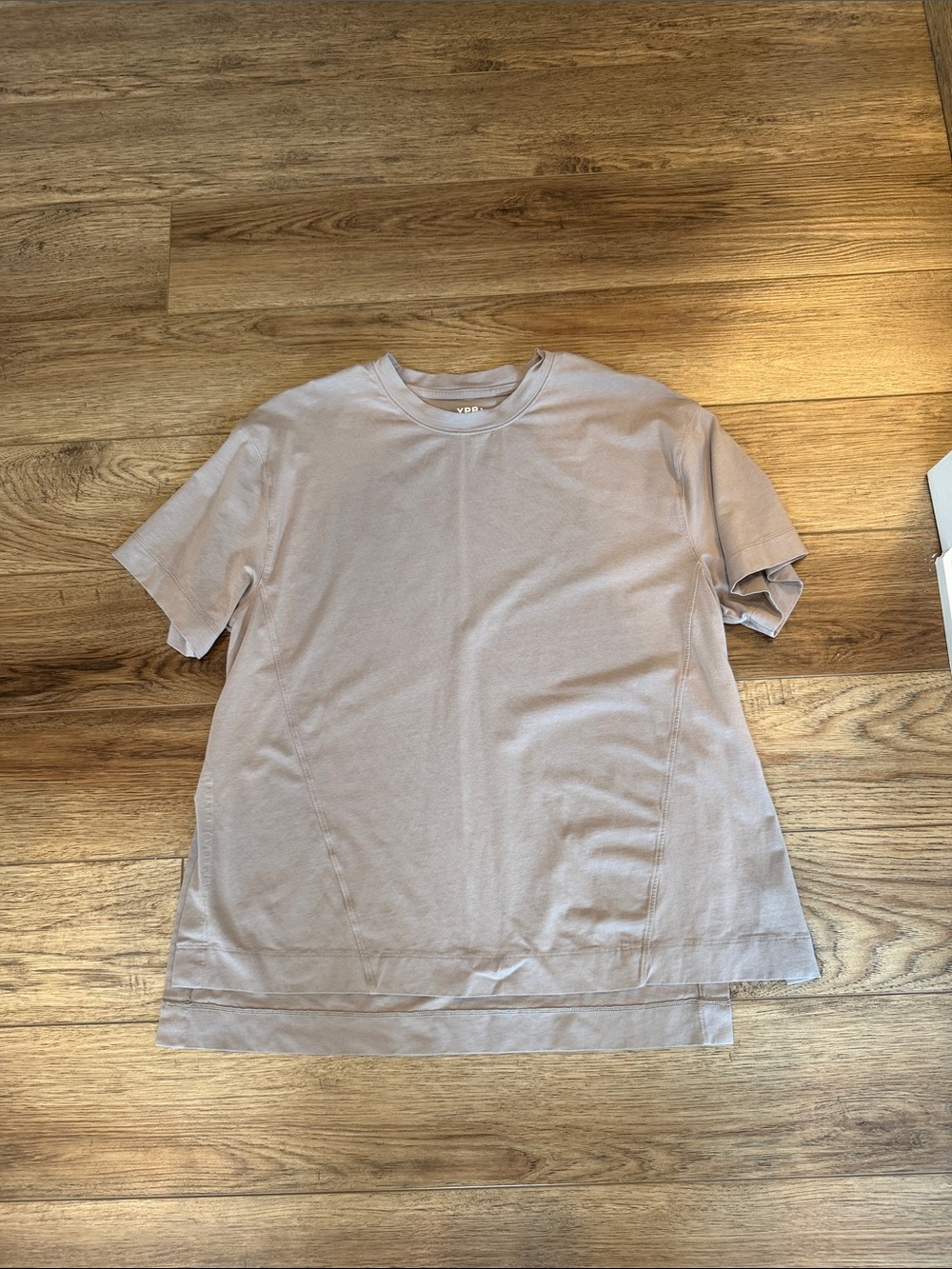 Abercrombie & Fitch Short Sleeve Crewneck Athletic Tee in Light Taupe